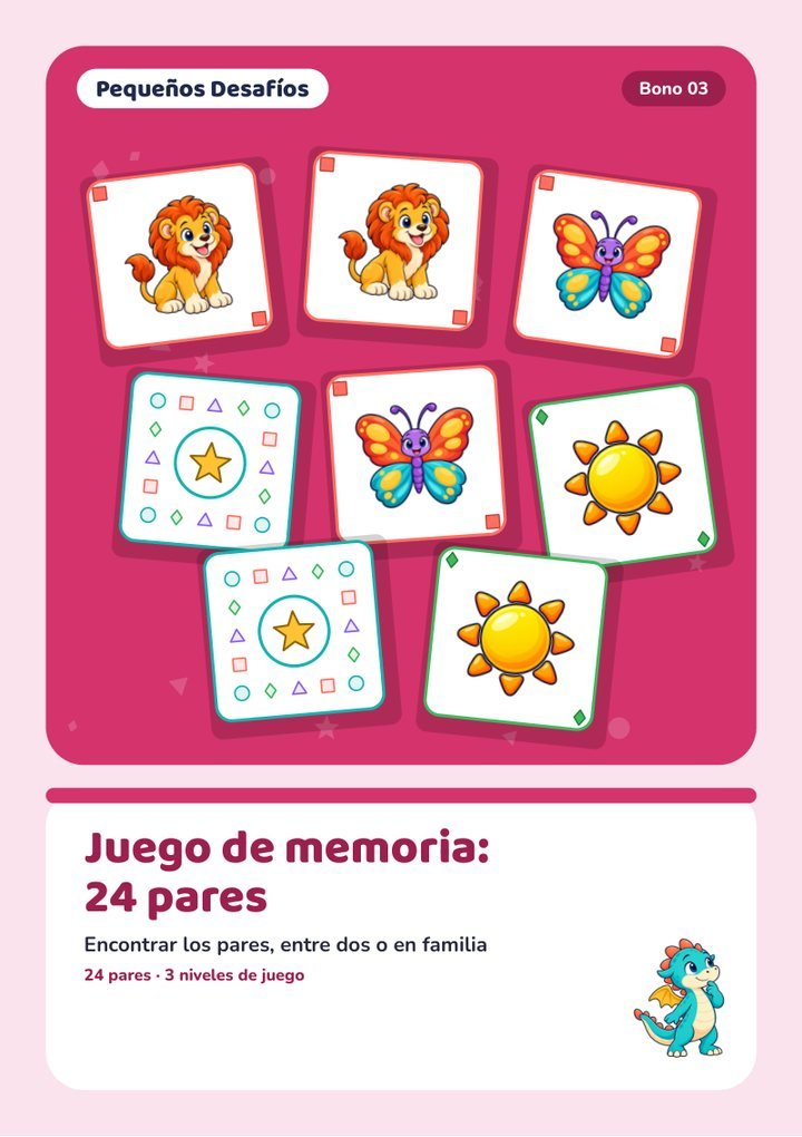 Portada del bono Juego de memoria: 24 pares