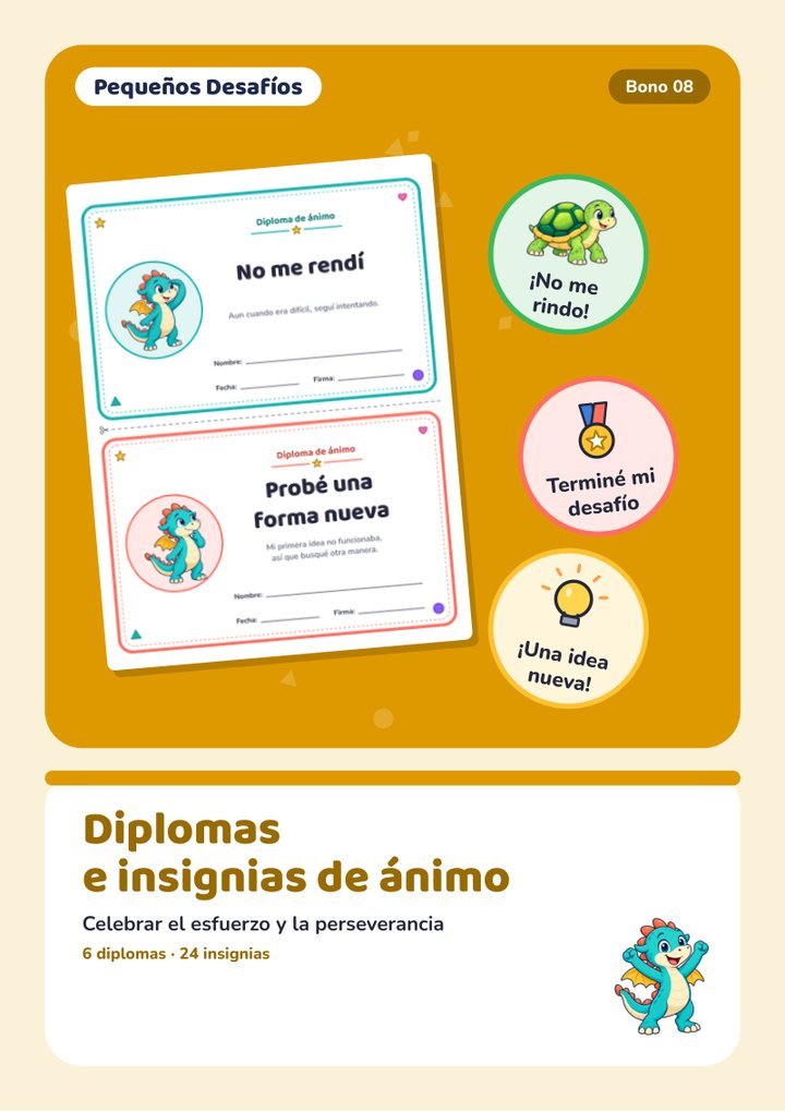 Portada del bono Diplomas e insignias de ánimo